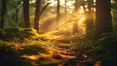 Serene forest.