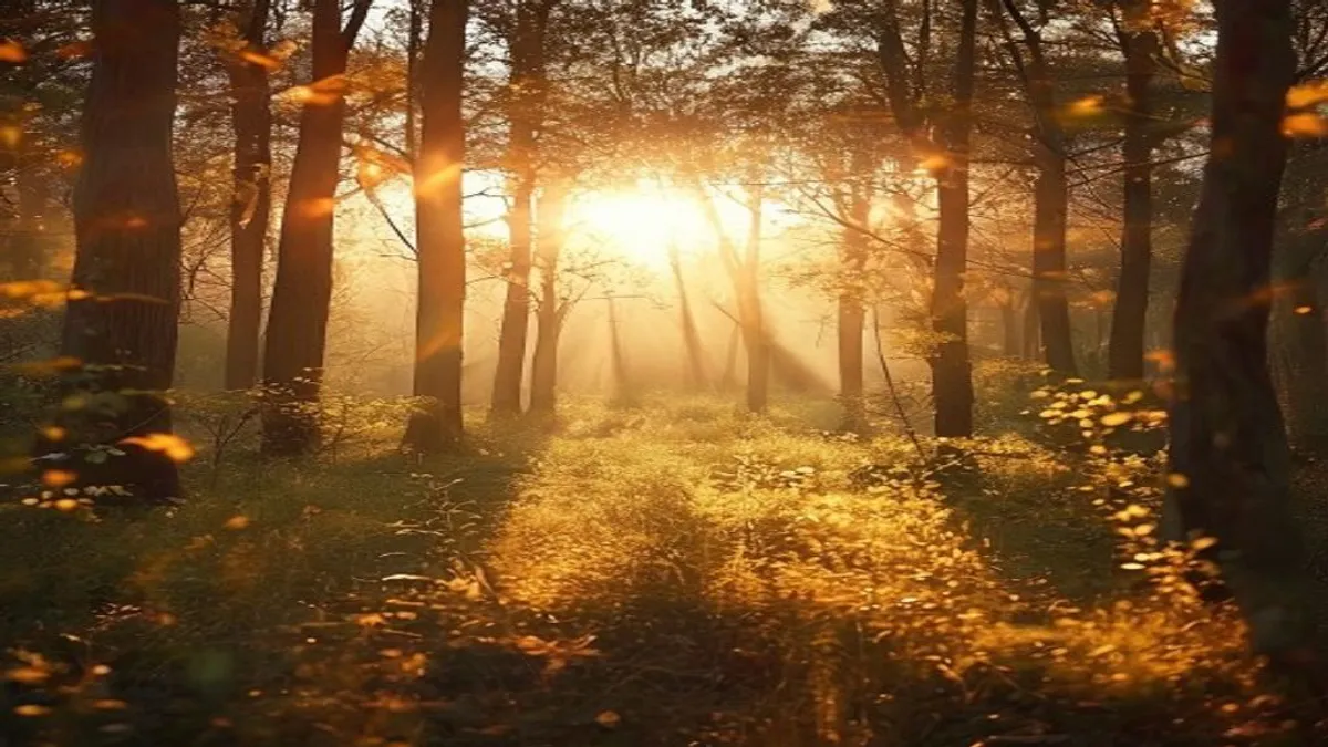 Serene forest.